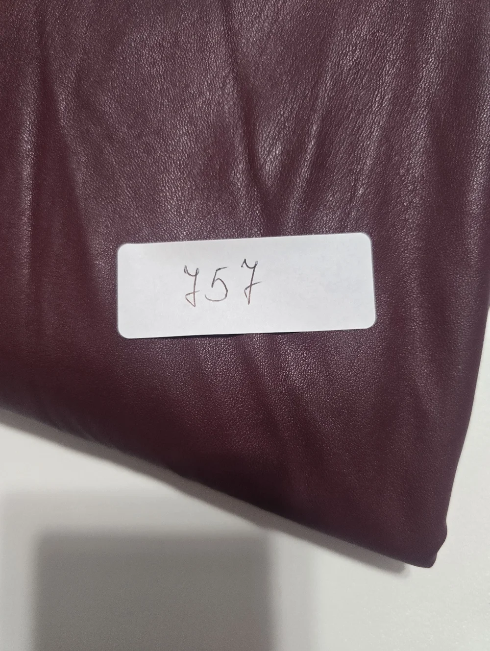 Toccin Burgundy Faux Leather Wrap Skirt Size M